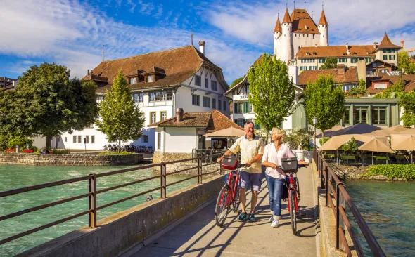Thun, cyclists