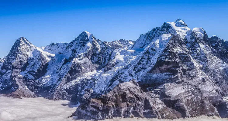 Aare-Radweg, Eiger, Mönch und Jungfrau