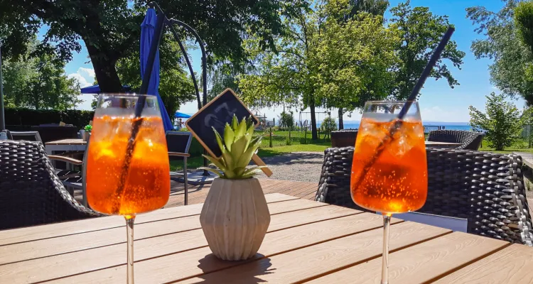Aperol by the lake