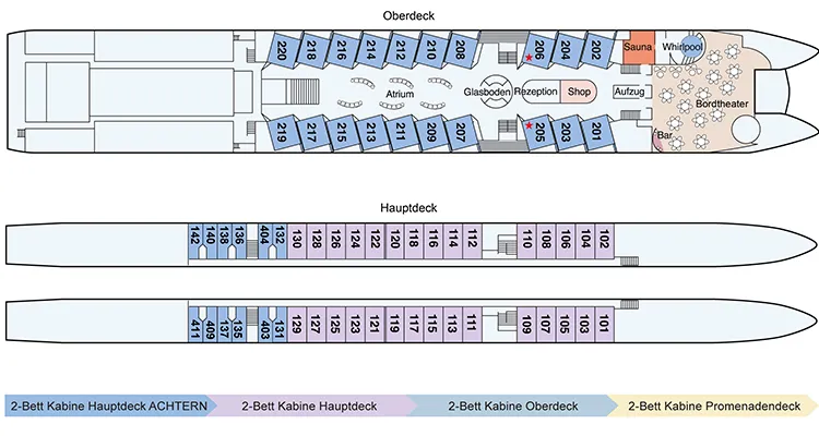 MS Primadonna, Deck Plan Part 2