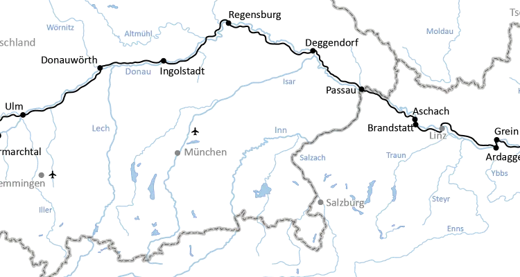 Sporty cycle tour from Donaueschingen to Vienna