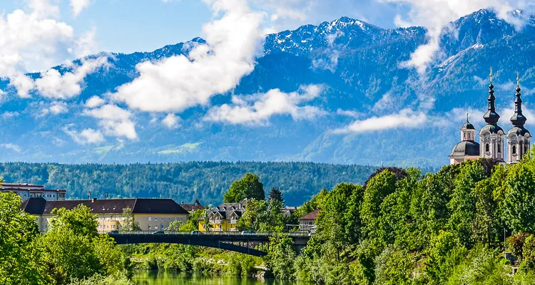 Drau-Radweg, Villach