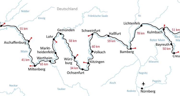 Map Main Cycle Route