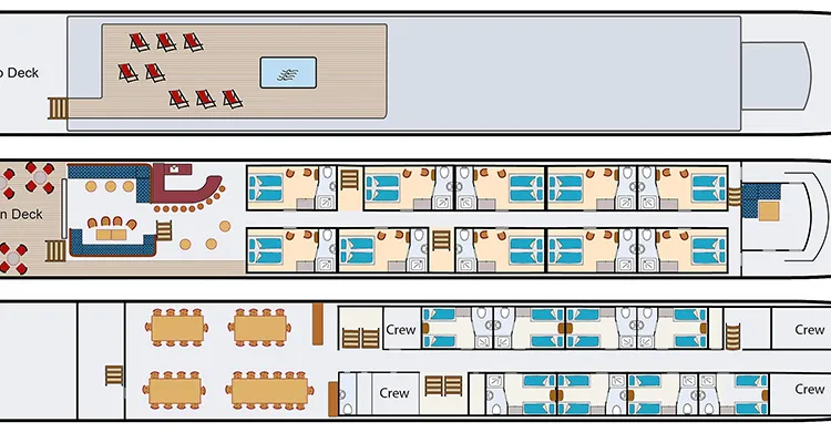 MS Magnifique IV, Deckplan