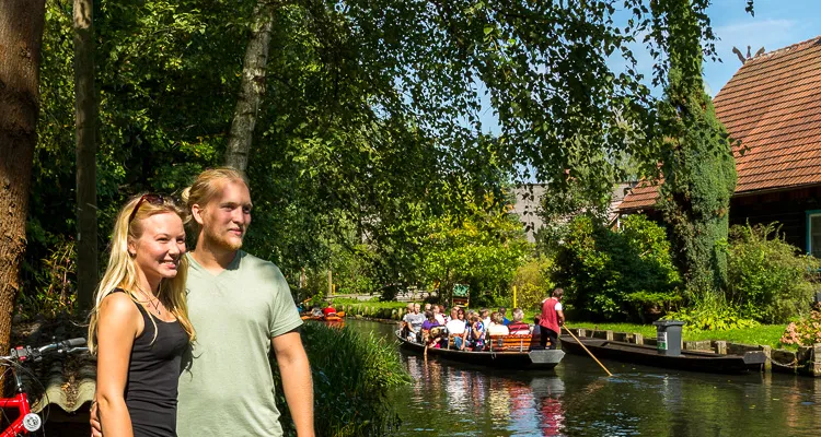 On the cucumber cycle path in the Spreewald