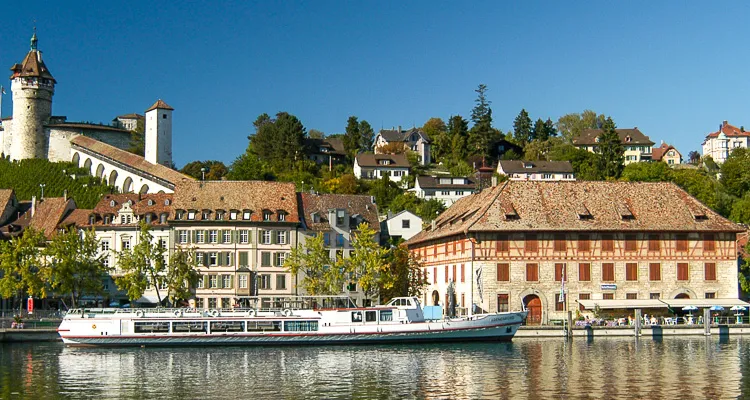 The emblem of Schaffhausen: The stronghold of Munot