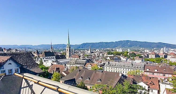 Zurich from above, Switzerland, City