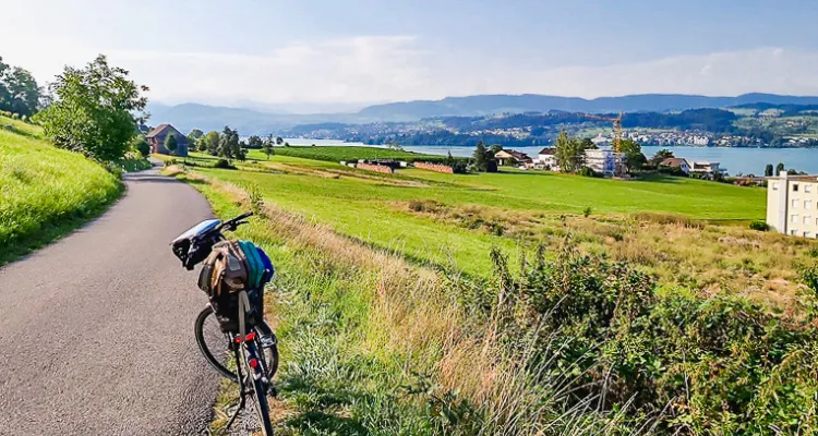 Lake Zurich, landscape, bicycle, bicycle path