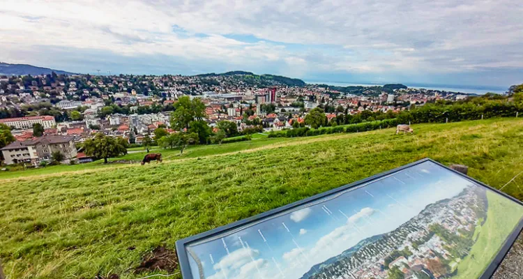 Hochweg, St. Gallen, City from above