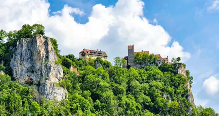 Castle between Fridingen-Sigmaringen