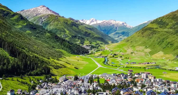 Rhone-Radweg, Andermatt