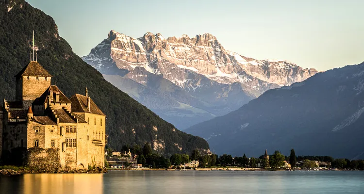 Rhone-Radweg, Schloss Chillon in Veytaux