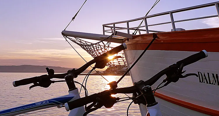 Bike and Boat on the Mediterranean