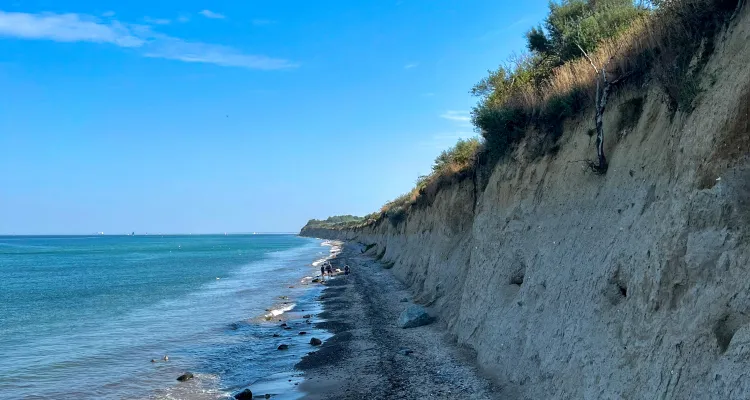 Steep coast of Warnemünde