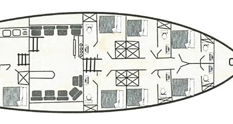 MS Sundial, Cabin plan