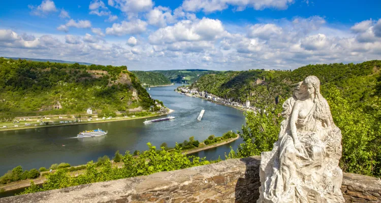 The Rhine Cycle Path in Germany