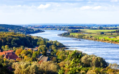 Radtour an der Elbe