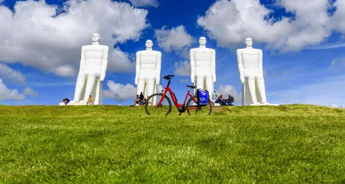 Esbjerg Mensch am Meer