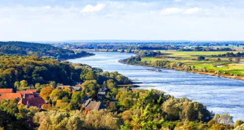 Radtour an der Elbe