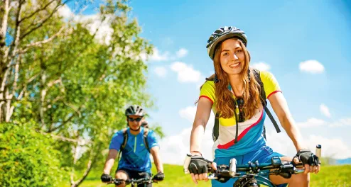 sportliche Radfahrer